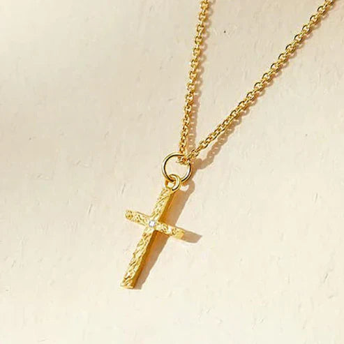 Cross Initial Pendant Necklace Set Jula Jewelry