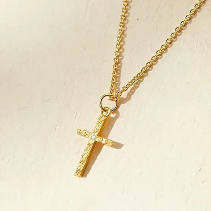 Cross Initial Pendant Necklace Set Jula Jewelry
