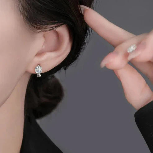 Nadine's square earrings. Jula Jewelry