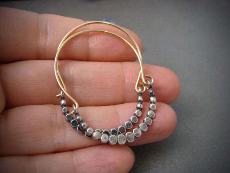 Boho Earrings Crafted from Sterling Silver Jula Jewelry