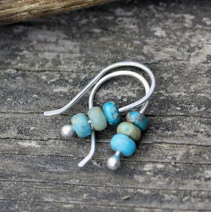 Turquoise Gem Earrings Jula Jewelry