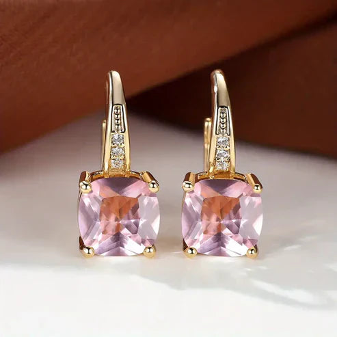 Mystic Gemstone Hoop Earrings Jula Jewelry