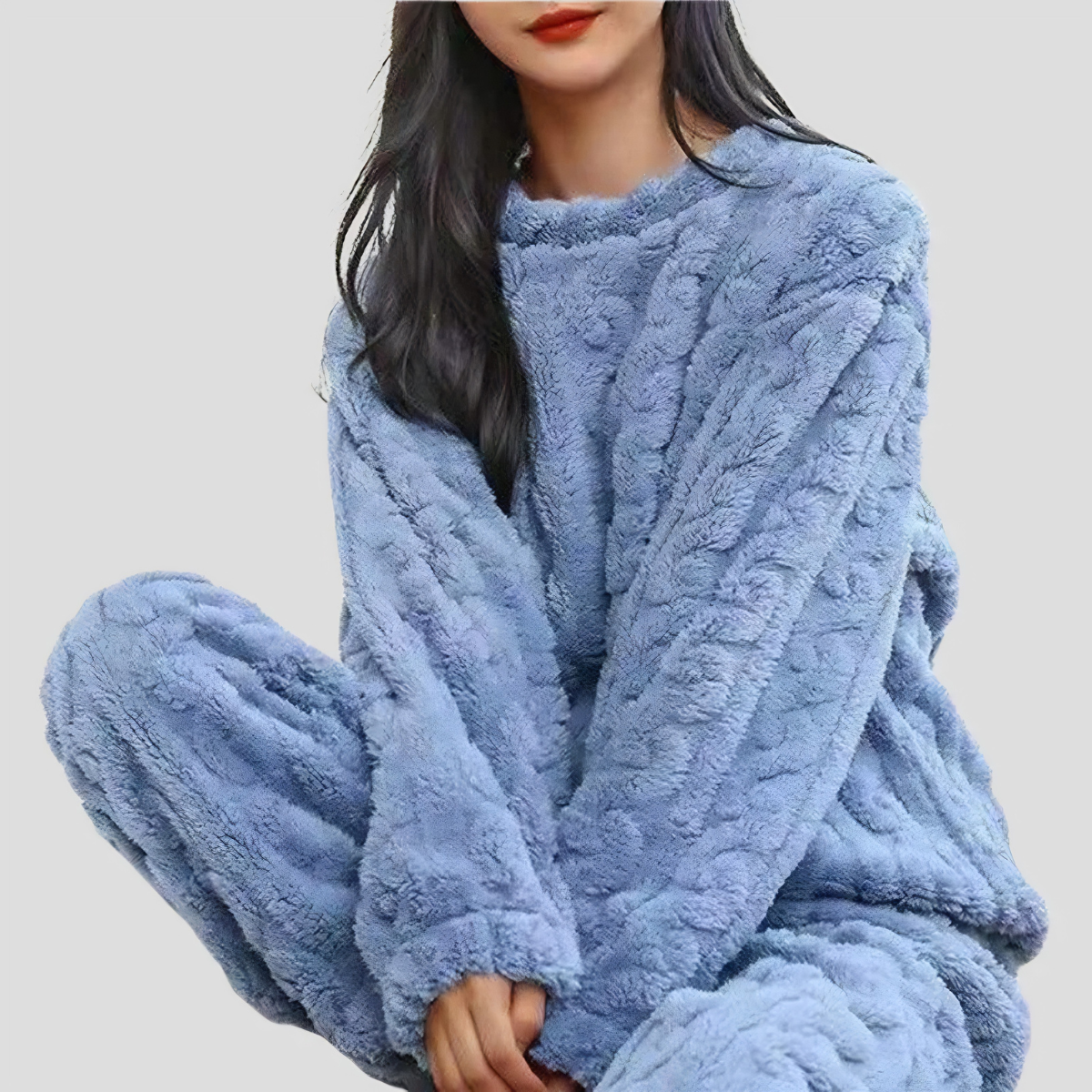 Women’s Fleece Pyjamas | Warm Long Sleeve Sleep Set SleepingPillow