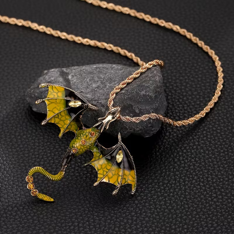 Ethereal Dragon Dream Pendant Necklace Jula Jewelry