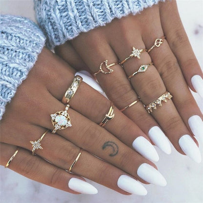 Unique Premium Set of 8 to 12 Rings Jula Jewelry