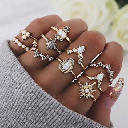 Unique Premium Set of 8 to 12 Rings Jula Jewelry