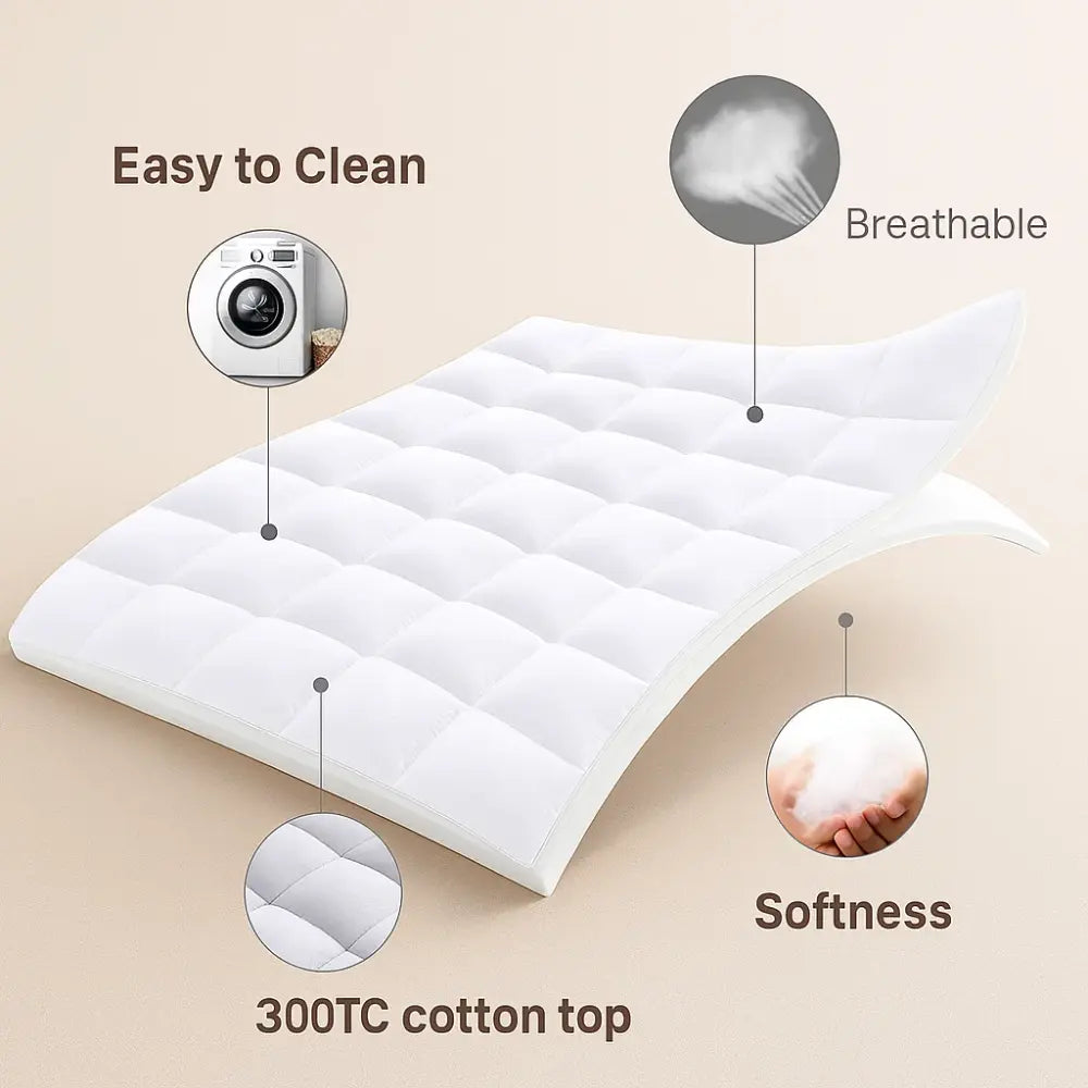 Cooling Mattress Topper for Enhanced Sleep Comfort SleepingPillow