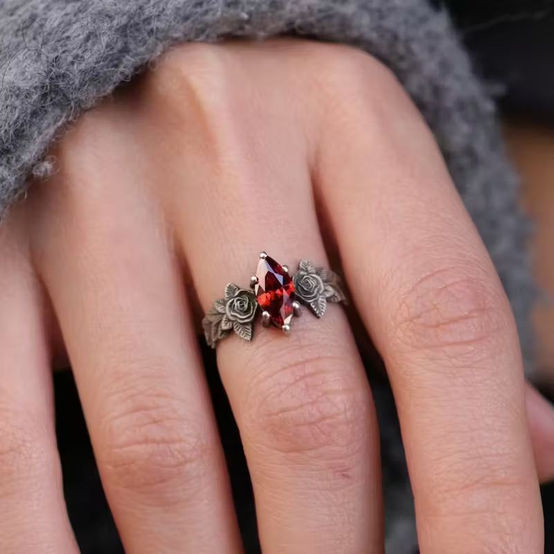 Crimson Rose Radiance Band Jula Jewelry