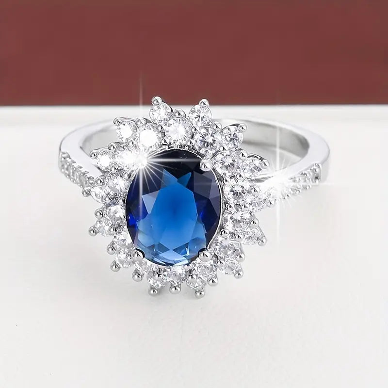 Gold Sapphire Circle Ring Jula Jewelry