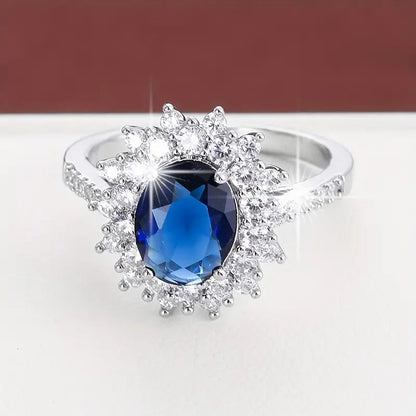 Gold Sapphire Circle Ring Jula Jewelry