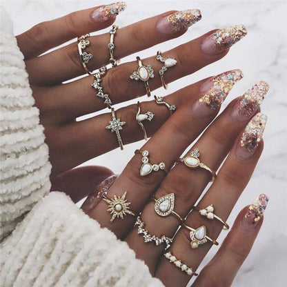 Unique Premium Set of 8 to 12 Rings Jula Jewelry
