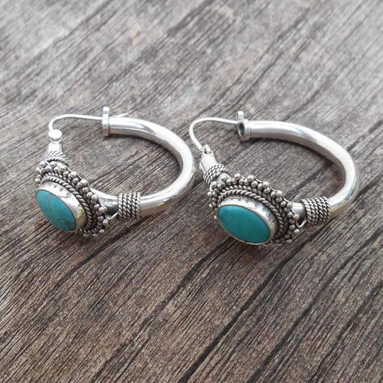Retro Turquoise Earrings. Jula Jewelry