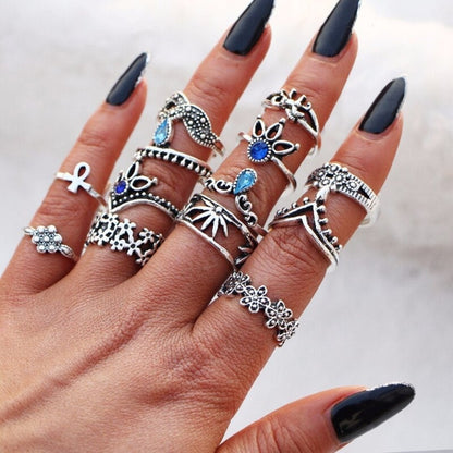Unique Premium Set of 8 to 12 Rings Jula Jewelry