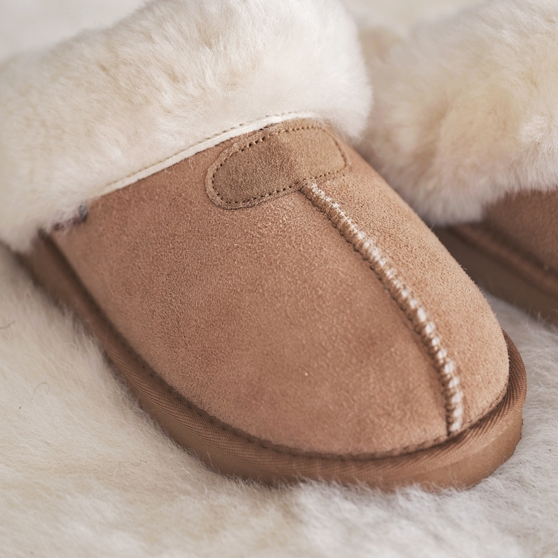 Indoor Slippers | Sheepskin Warm Slip-On Mule SleepingPillow