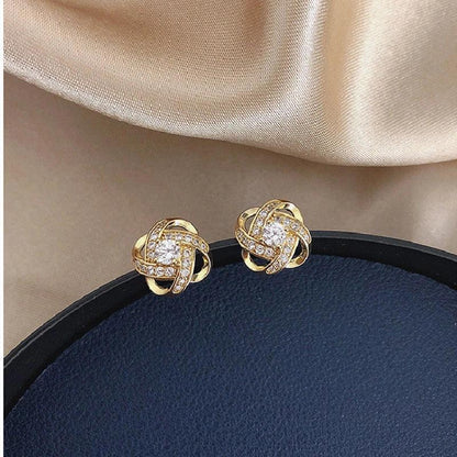 Floral Spiral Cross Earrings Jula Jewelry