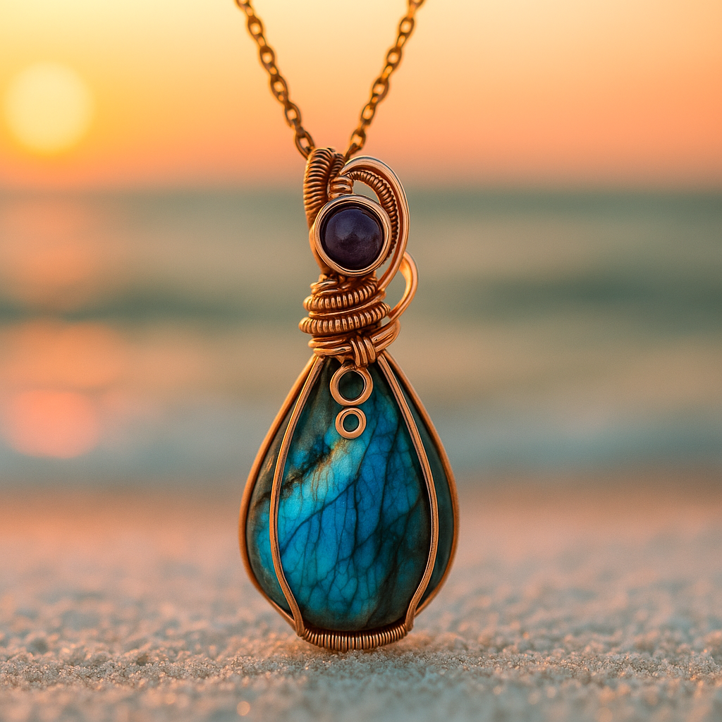 Antique Mermaid – Gold necklace with handcrafted pendant Jula Jewelry