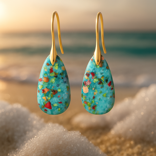 Serenea – Turquoise Coral Earrings Jula Jewelry