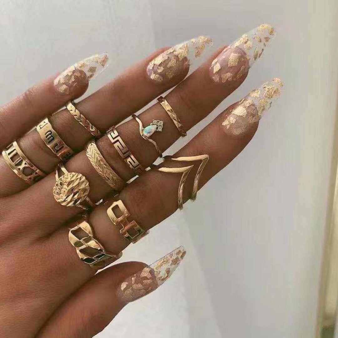Unique Premium Set of 8 to 12 Rings Jula Jewelry
