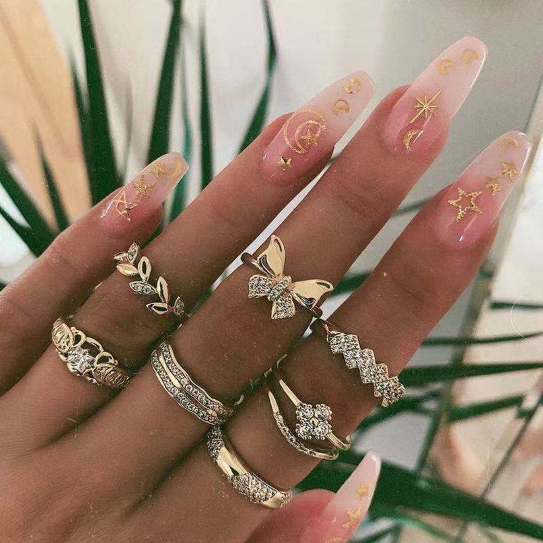 Unique Premium Set of 8 to 12 Rings Jula Jewelry