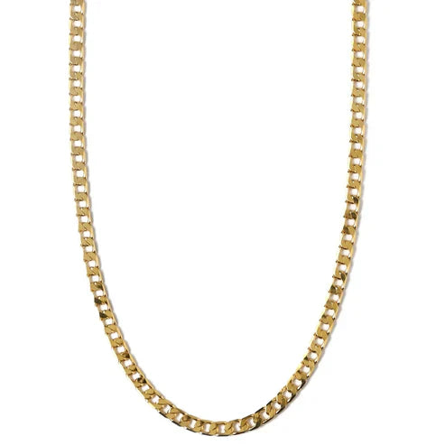 Flat Link Curb Chain Pendant Necklace Jula Jewelry