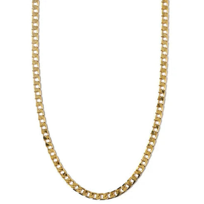 Flat Link Curb Chain Pendant Necklace Jula Jewelry