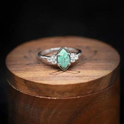 Natural Turquoise Gemstone Ring Jula Jewelry