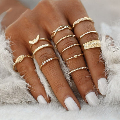 Unique Premium Set of 8 to 12 Rings Jula Jewelry