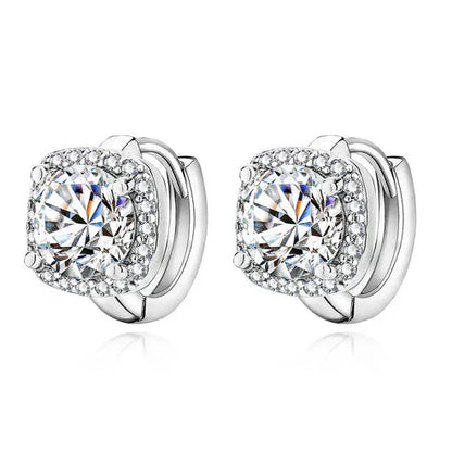 Nadine's square earrings. Jula Jewelry