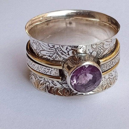 Bohemian Crystal Mindfulness Ring Jula Jewelry