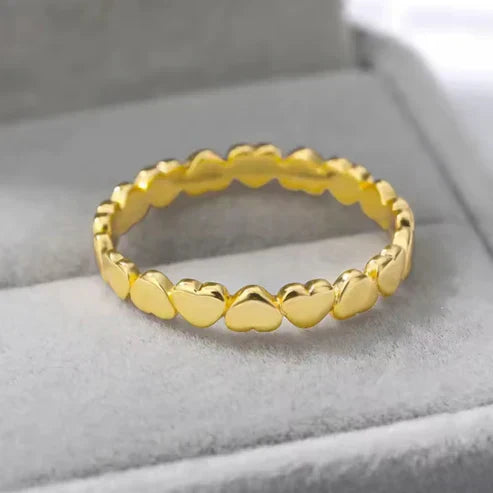 Golden Hearts Bangle Jula Jewelry