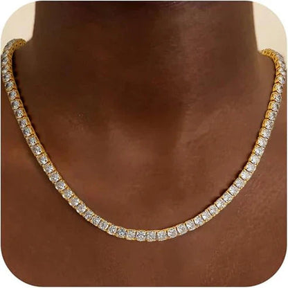 Tennis Chain Necklace Jula Jewelry