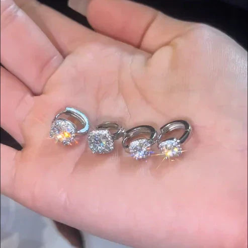 Nadine's square earrings. Jula Jewelry