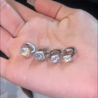Nadine's square earrings. Jula Jewelry