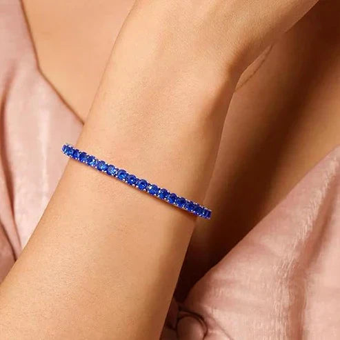 Sapphire Tennis Wristlet Jula Jewelry