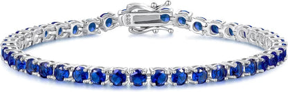 Sapphire Tennis Wristlet Jula Jewelry