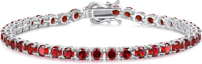 Ruby Gemstone Tennis Bracelet Jula Jewelry