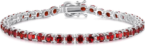 Ruby Gemstone Tennis Bracelet Jula Jewelry