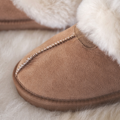 Indoor Slippers | Sheepskin Warm Slip-On Mule SleepingPillow
