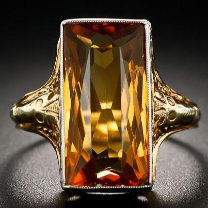 Orange glass ring Jula Jewelry