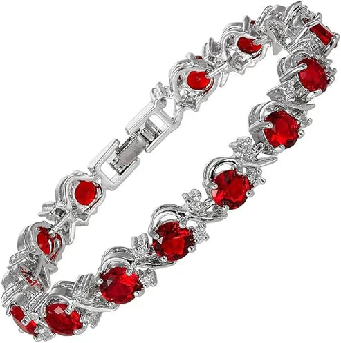 Ruby Vine Tennis Bracelet Jula Jewelry