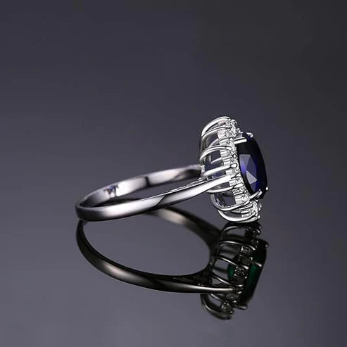 Classic Sapphire Halo Band Jula Jewelry