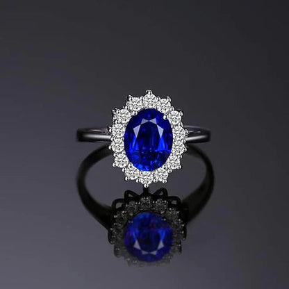 Classic Sapphire Halo Band Jula Jewelry