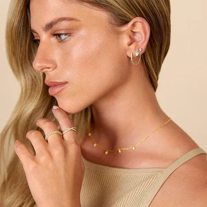 Adella Link Earrings Jula Jewelry