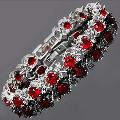 Ruby Vine Tennis Bracelet Jula Jewelry