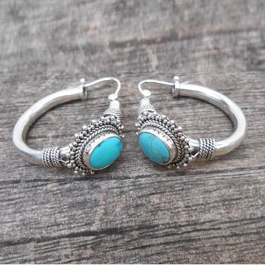 Retro Turquoise Earrings. Jula Jewelry