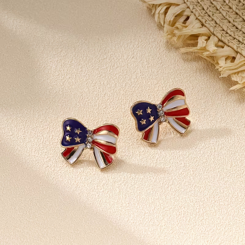 Liberty Grace Bow Stud Earrings Jula Jewelry
