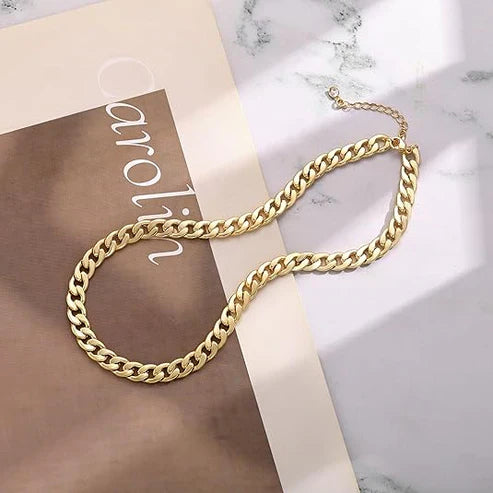 Chunky Cuban Chain Necklace Jula Jewelry