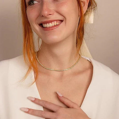 Tennis Chain Necklace Jula Jewelry