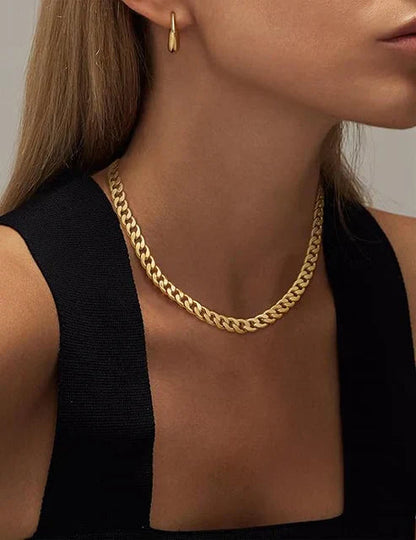 Chunky Cuban Chain Necklace Jula Jewelry
