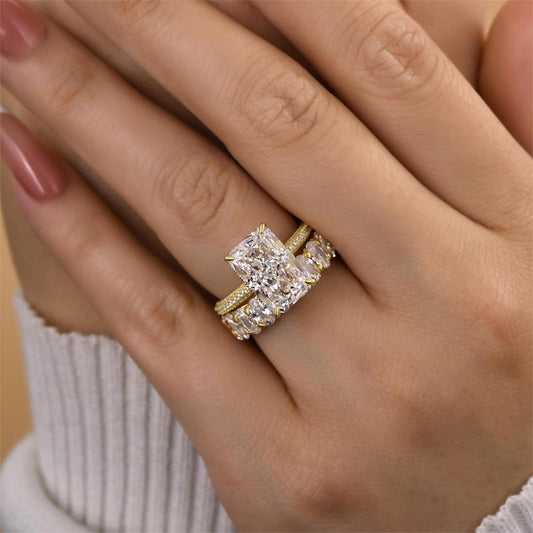 Elegant Cushion Cut Diamond Ring in Golden Jula Jewelry